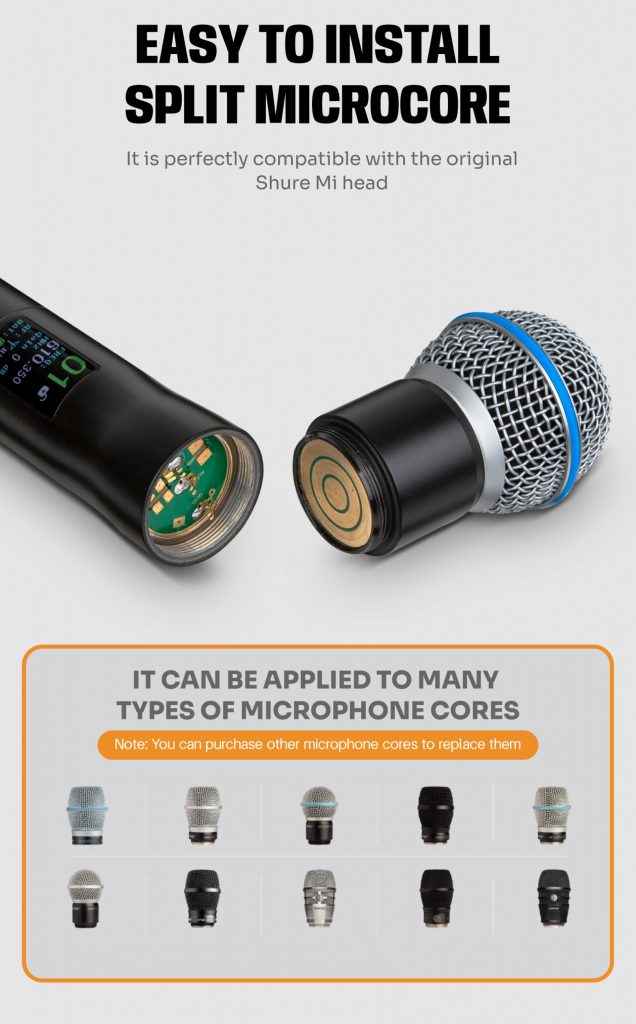 Dual True Diversity Wireless Microphone | Dual Antenna Diversity Wireless Microphone | Wireless System 