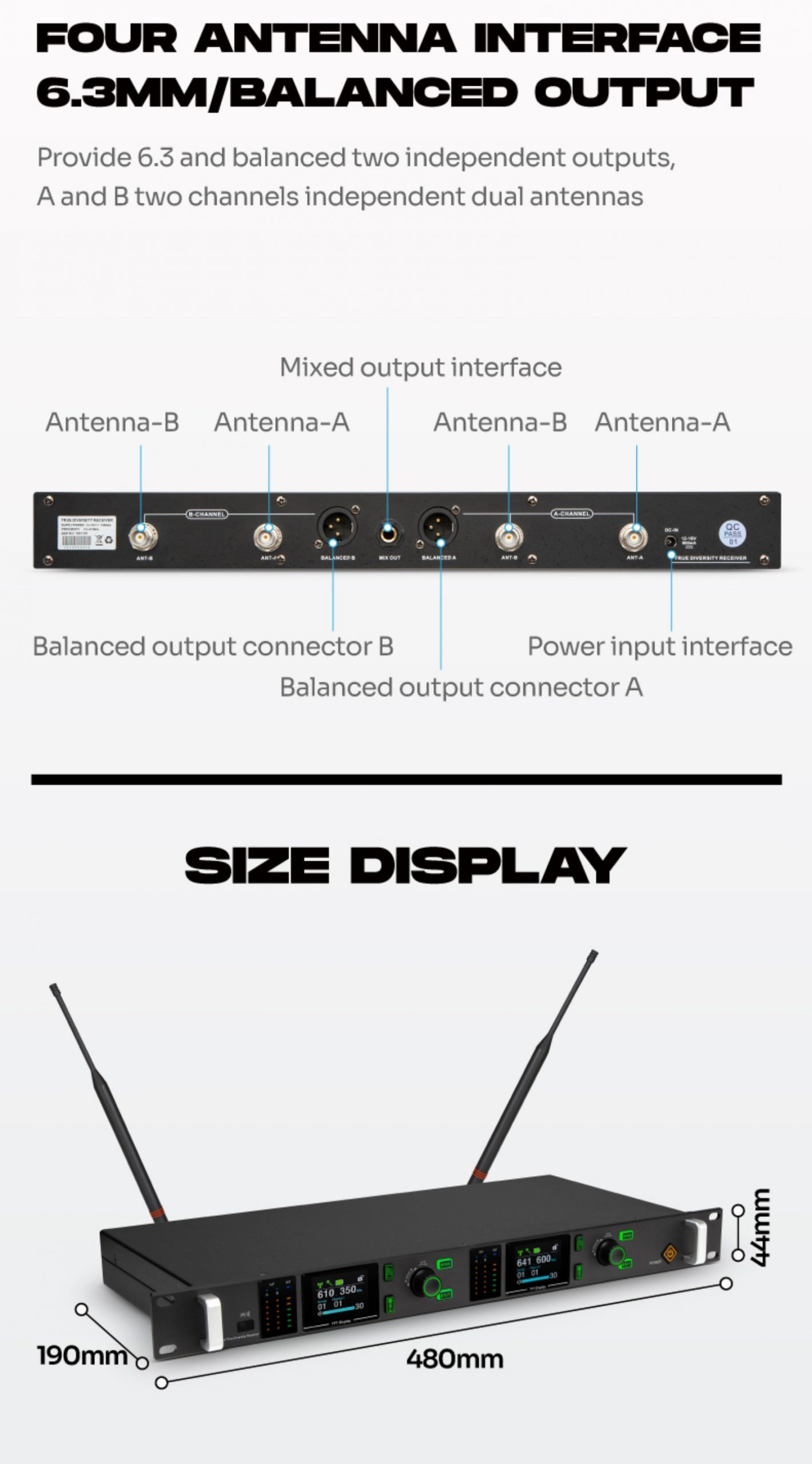 mpartner R1200 wireless microphone