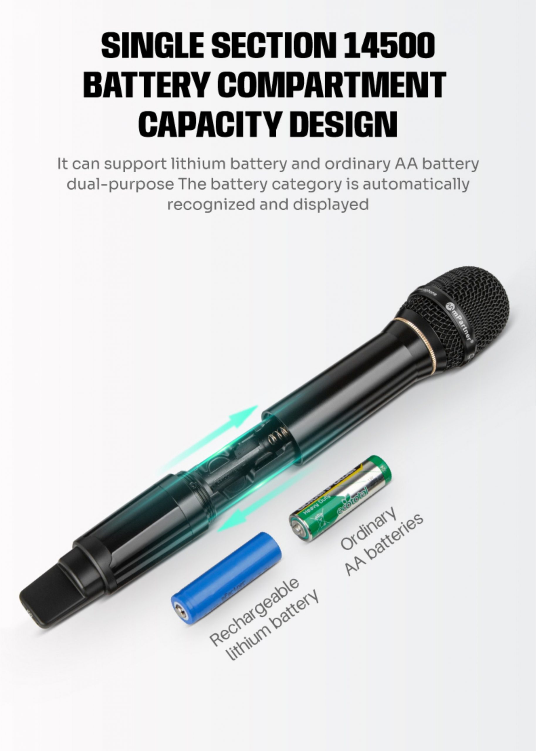 mPartner R1000 wireless microphone