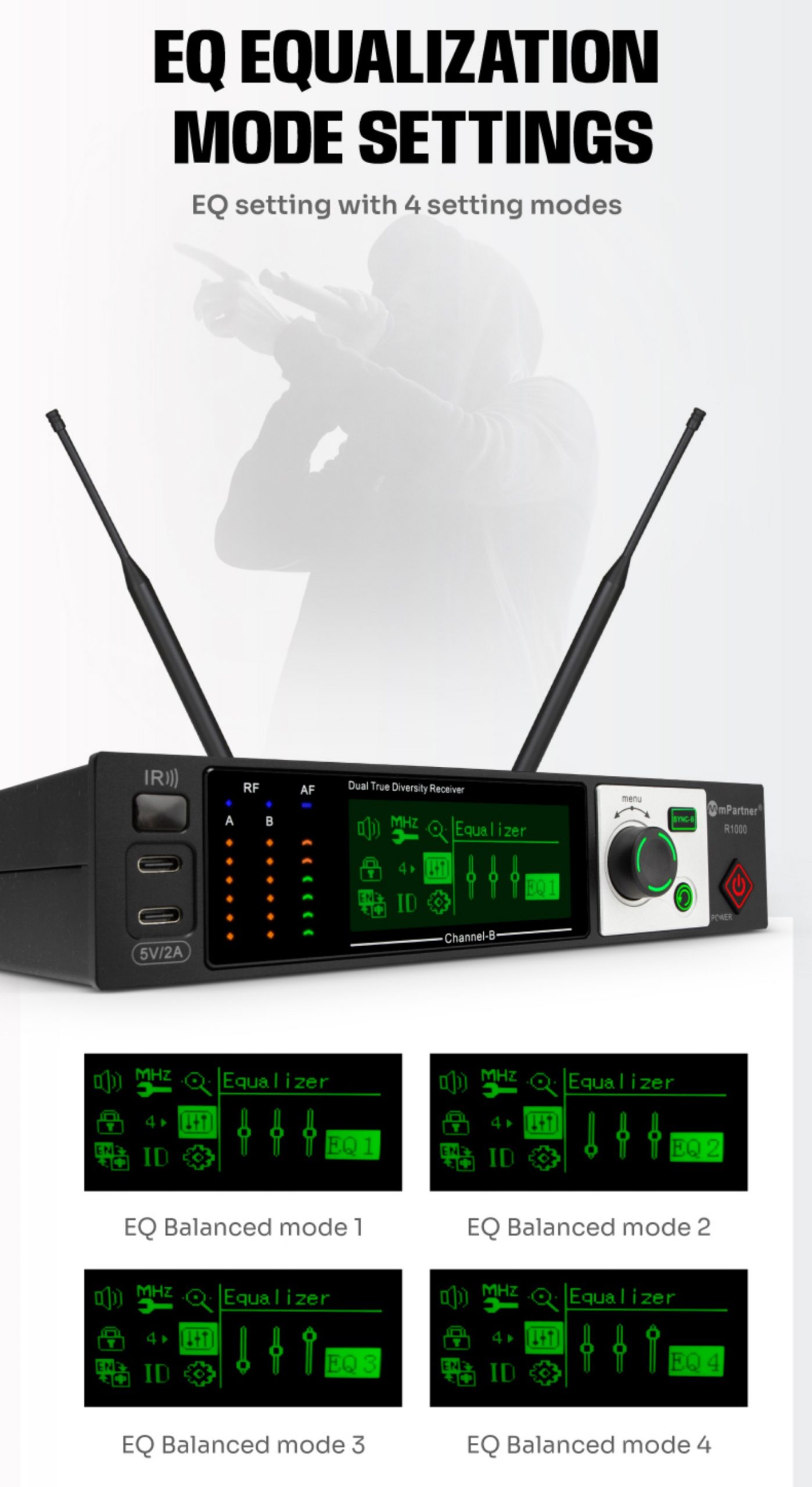 mPartner R1000 wireless microphone